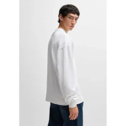 Hugo Ninnyo Crewneck Sweatshirt in White