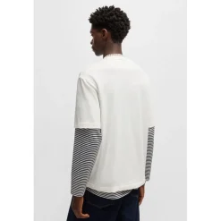 Hugo Nugocrea Logo Artwork T-Shirt in White