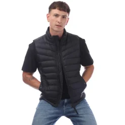 Hugo Olmeev1 Padded Gilet in Dark Blue