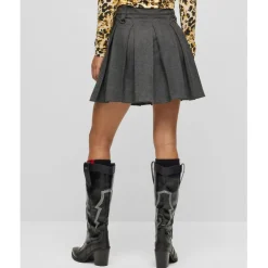 Hugo Rafalle Mini Skirt in Grey