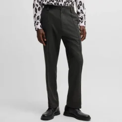 Hugo Randy243 Tapered-Fit Trousers in Grey