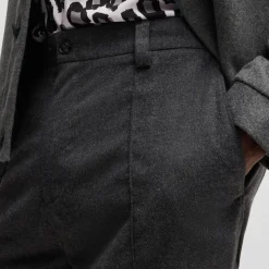 Hugo Randy243 Tapered-Fit Trousers in Grey