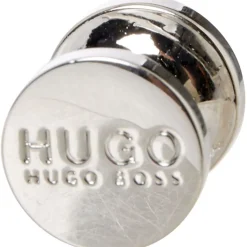 Hugo Round Cufflinks in Black