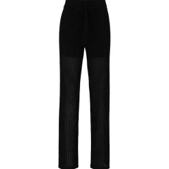 Hugo Slonise Knitted Trousers in Black