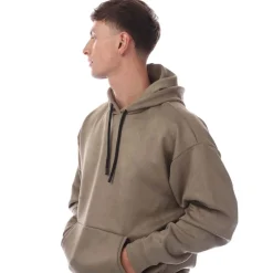 Hugo Sly Suede Hoodie in Green