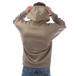 Hugo Sly Suede Hoodie in Green