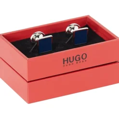 Hugo Square Cufflinks in Blue