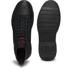 Hugo Urian Hi Top Hiking Boot in Black
