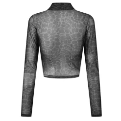 Hugo Womens Dasori Cropped Top in Black