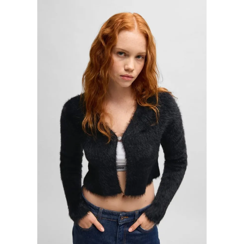 Hugo Womens Suvano B 10262922 01 Cardigan in Black