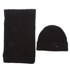 Hugo Zohoh Scarf Set in Black