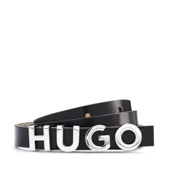 Hugo Zula Leather Belt in Black
