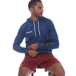 Hummel Authentic Poly Hoodie in Blue