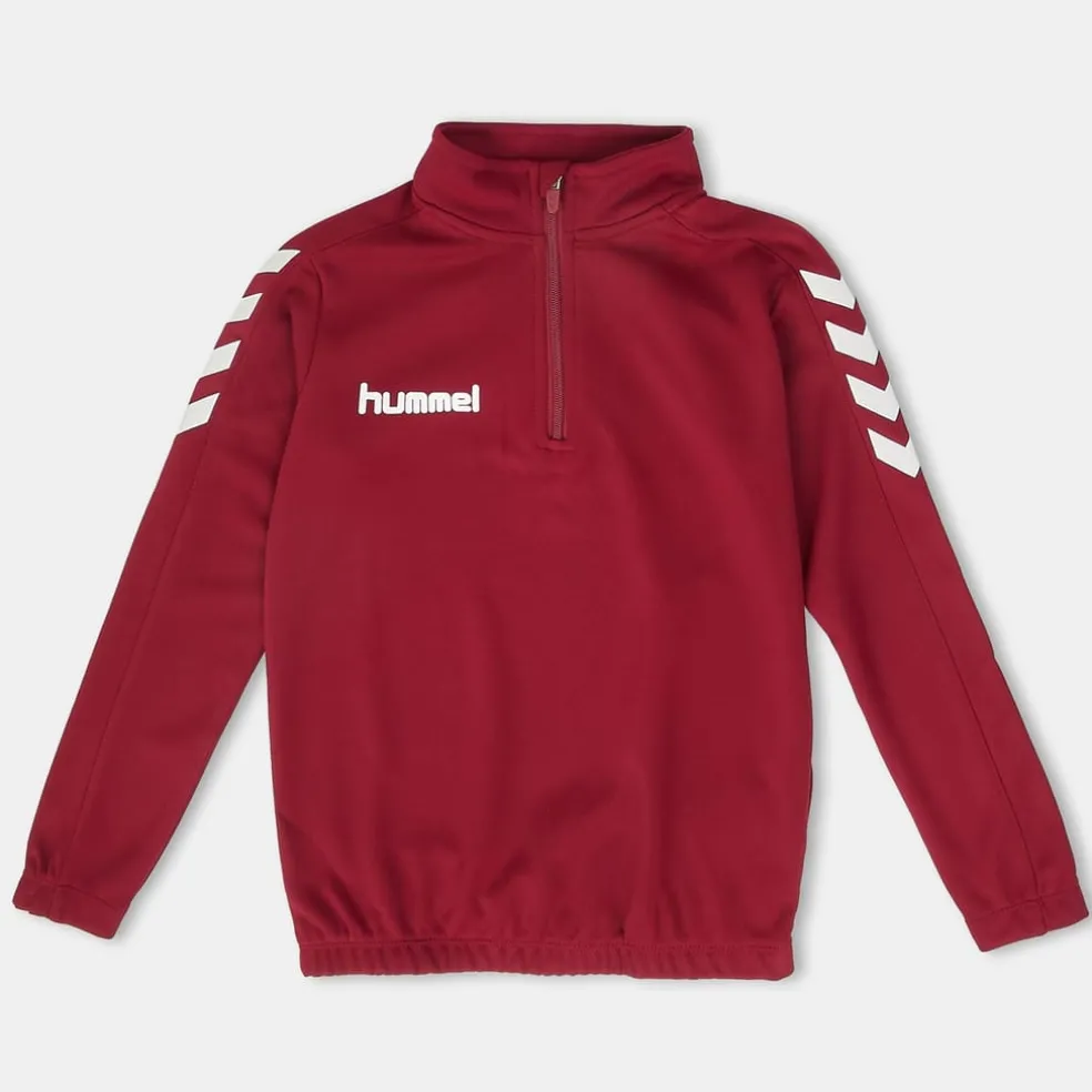 Hummel Cr Hlf Zp Swt in Red