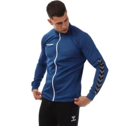 Hummel Poly Zip Jacket in Blue