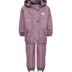 Hummel Reva Hooded Rain Jacket in Blue