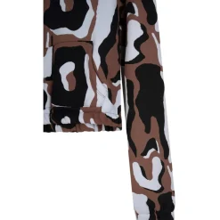 Hype Animal Cropped Hooded Sweatshirt in Multi