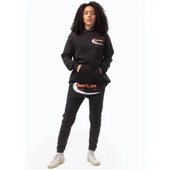 Hype Oval Hooded Regular Fit Sweatshirt in Black