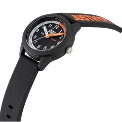 Hype Rubber Strap Analogue Watch in Black