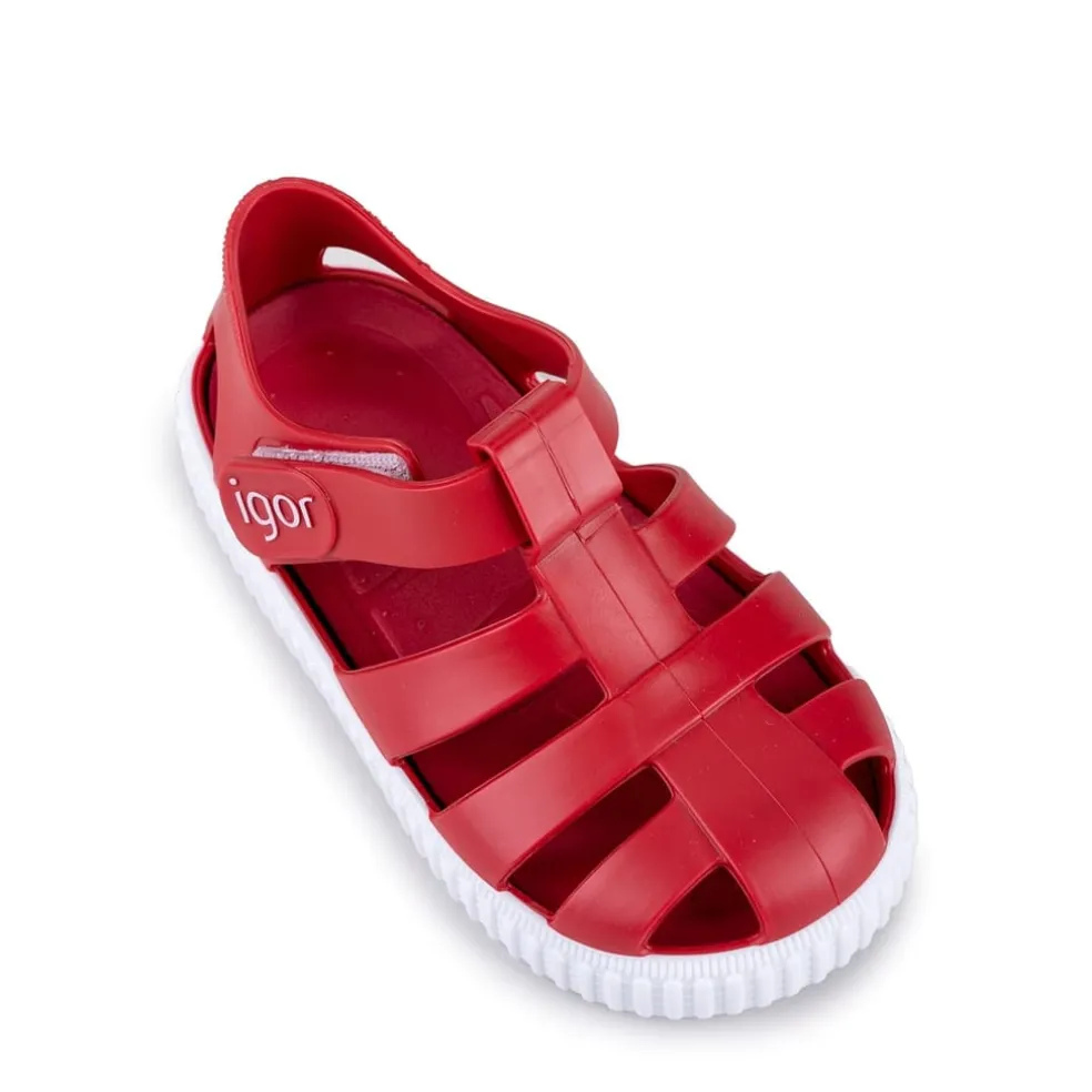 Igor Gladiator Jelly Sandal in Red