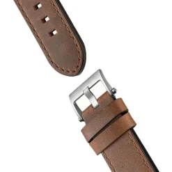 In The Style The Nashville Brown Blue Watch I13001 in Silver