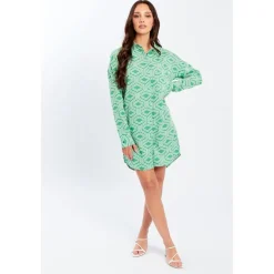 Influence Ls Mni Shrt Drs in Green