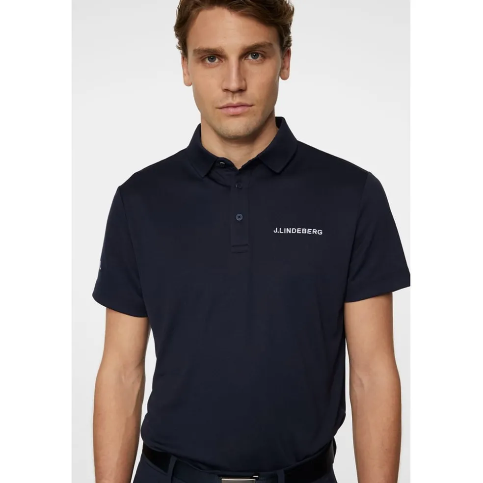 J Lindeberg Golf Bridge Regular Fit Polo Shirt in Blue