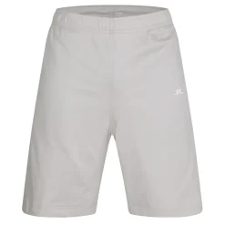 J Lindeberg Logo Print Athletic Shorts in Cream
