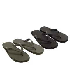 Jack and Jones 2 Pack Basic EVA Flip Flops in Black
