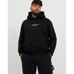 Jack and Jones + Vester Hoody in Black