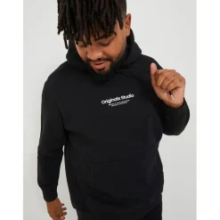 Jack and Jones + Vester Hoody in Black