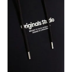 Jack and Jones + Vester Hoody in Black