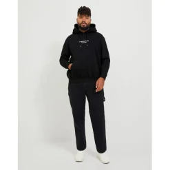Jack and Jones + Vester Hoody in Black