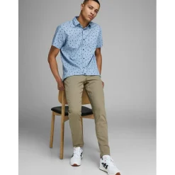 Jack and Jones Dave Slim Cut Chinos in Beige