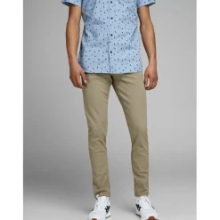 Jack and Jones Dave Slim Cut Chinos in Beige