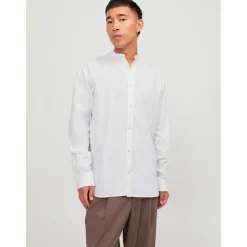 Jack and Jones Long Sleeve Regular Fit Shirt in White