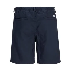 Jack and Jones Mens And J Linen Shorts in Blue