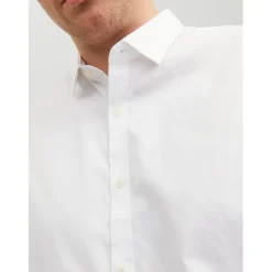 Jack and Jones Mens Cardiff Shirt Plus Size in White