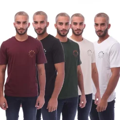 Jack and Jones Mens Warrior L 5 Pack T-Shirts in Multi colour