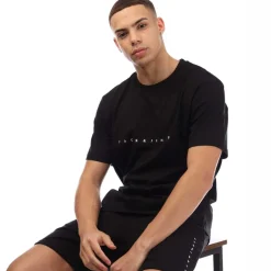 Jack and Jones Star T-Shirt & Short Set in Black