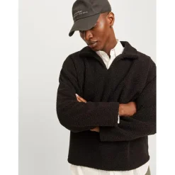 Jack and Jones Teddy Sweater in Brown