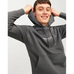 Jack and Jones Vester Hoody in Grey
