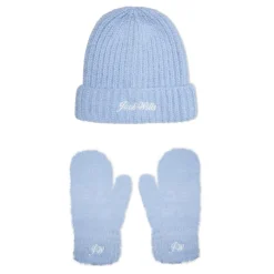 Jack Wills Beanie and Mitten Set in Blue