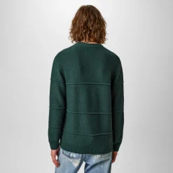 Jack Wills Boucle Knit Crew Sweater in Green