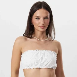 Jack Wills Broderie Bik tp in White