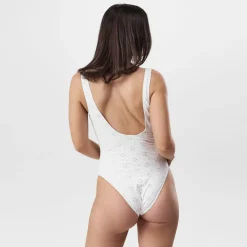 Jack Wills Broderie Ssuit in White