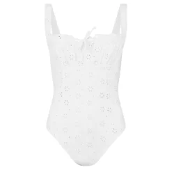 Jack Wills Broderie Ssuit in White