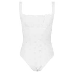 Jack Wills Broderie Ssuit in White