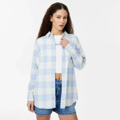 Jack Wills Check Flannel Shirt in Grey