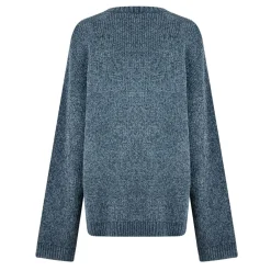 Jack Wills Chenille Crew Neck Regular Fit Sweater in Blue
